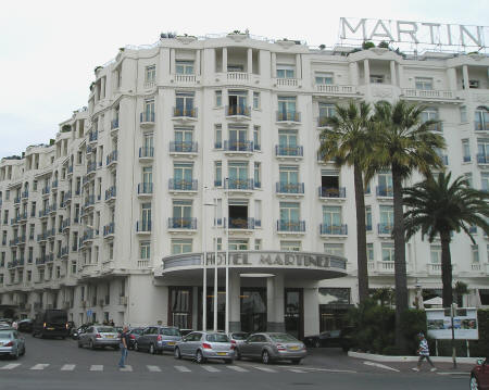 Martinez Hotel in Cannes France
