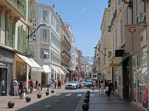 Rue d'Antibes, Shopping Street in Cannes France